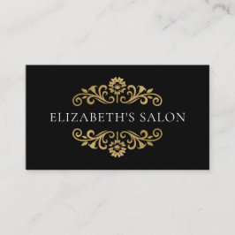 Tarjeta De Visita Oro negro elegante y moderno