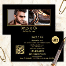 Oro Negro Fotos Personalizadas Ropa de Hombre Moda