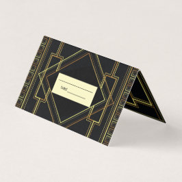 Tarjeta De Visita oro negro vintage grandes gatsby boda Place Card