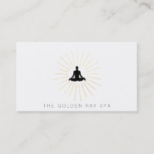 Tarjeta De Visita *~* Oro Sun Mata Meditación Lotus Pose