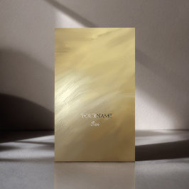 Tarjeta De Visita Oro y monograma de pincel