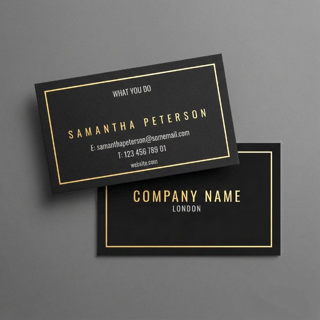 Tarjeta De Visita Oro y plata (Gold and silver business card)