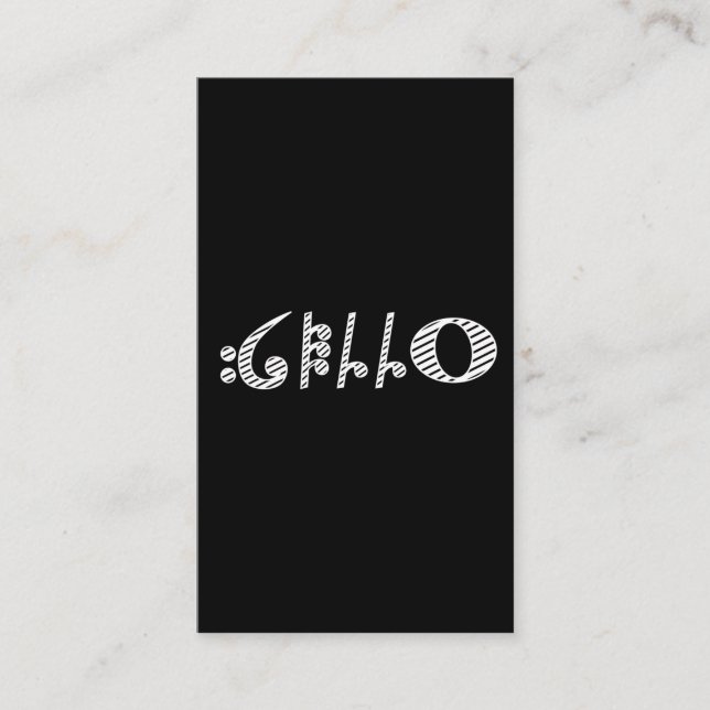 Tarjeta De Visita Orquesta Cello Instrumental Música Violoncello (Anverso)