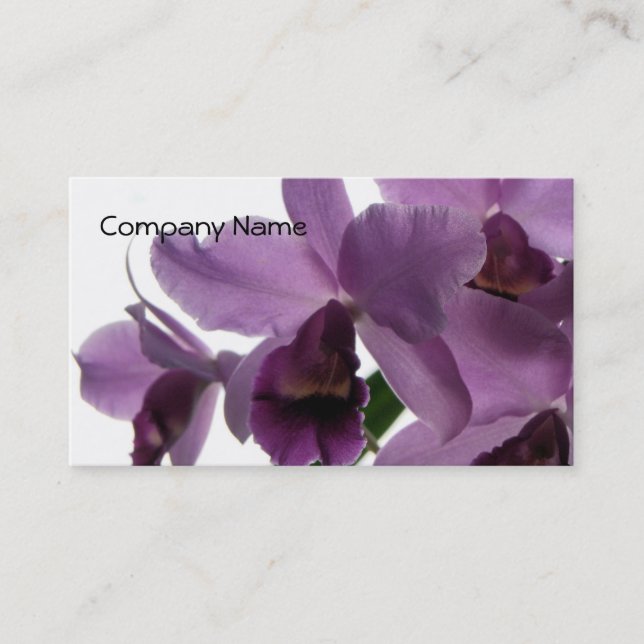 Tarjeta De Visita Orquídea 1 (Anverso)
