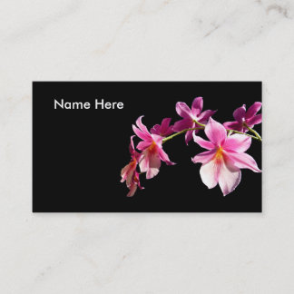 Tarjeta De Visita Orquídea rosada