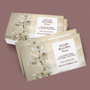 Tarjeta De Visita Orquidearia Minimalista con Estilo