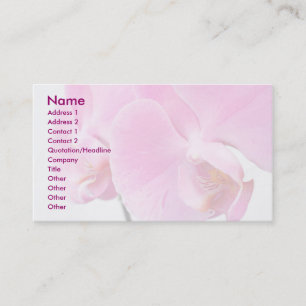 Tarjeta De Visita Orquídeas