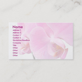 Tarjeta De Visita Orquídeas