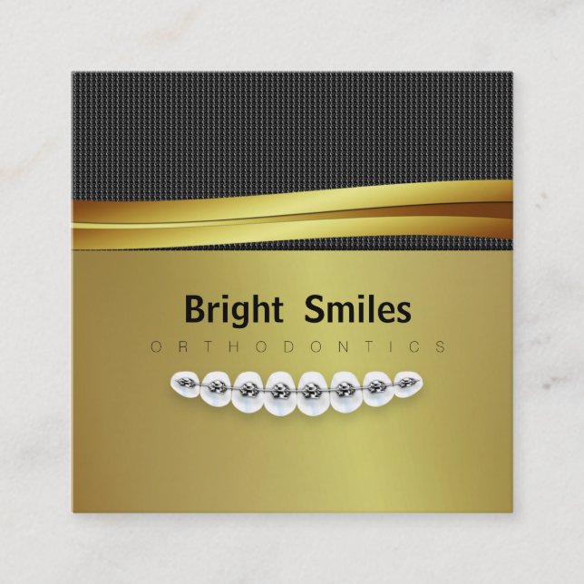 Tarjeta de visita ortodoncista para dentistas (Anverso)