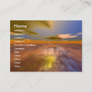 Tarjeta De Visita OSCURIDAD/nubes de un paisaje de ensueño, ciencia 