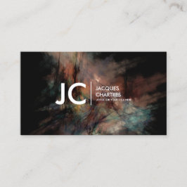 Tarjeta De Visita Oscuridad profesional del monograma de la pintura