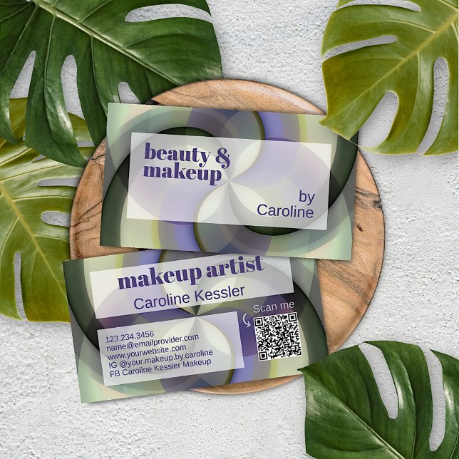 Tarjeta De Visita Oscuro Púrpura Negro Pálido Resumen Patrón de arte (Subido por el creador)