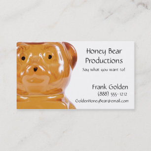 Tarjeta De Visita Oso de miel de oro