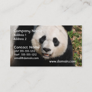 Tarjeta De Visita Oso de panda lindo