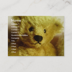 Tarjeta De Visita Oso de peluche