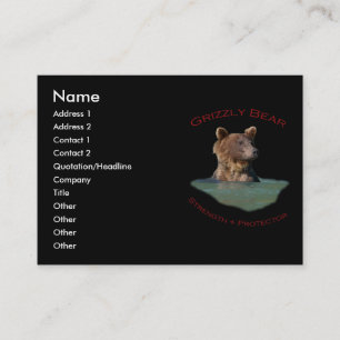 Tarjeta De Visita Oso grizzly