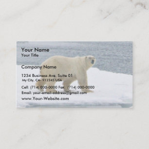 Tarjeta De Visita Oso Polar