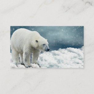 Tarjeta De Visita Oso Polar