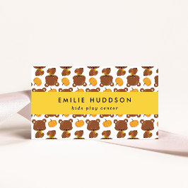 Tarjeta De Visita Osos Cubiertos, Centro de Juegos Infantiles, Centr