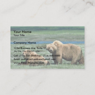 Tarjeta De Visita Osos grizzis