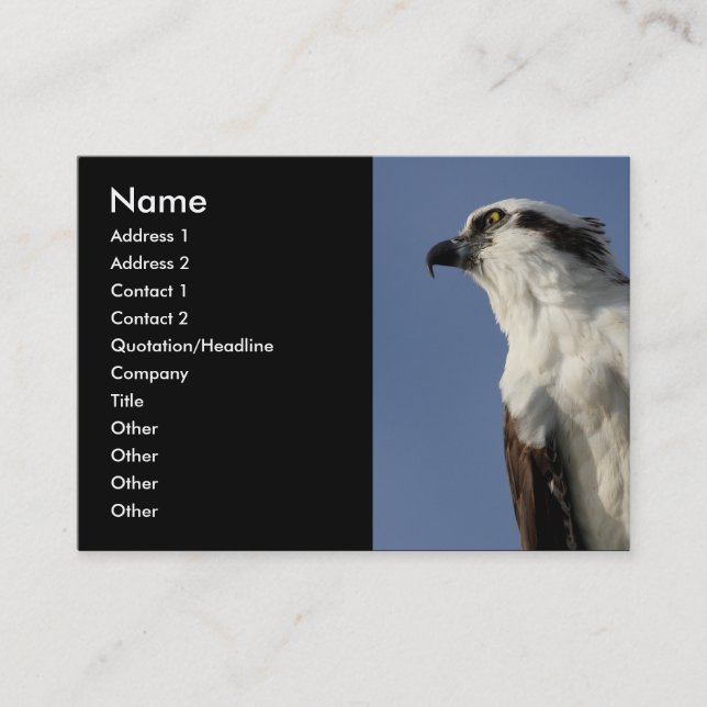Tarjeta De Visita osprey (Anverso)