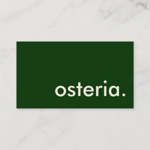 Tarjeta De Visita osteria.
