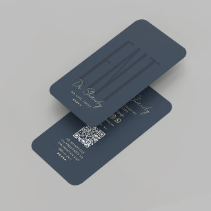 Tarjeta De Visita Otolaringólogo moderno ENT Nariz Ocular Throat Blu