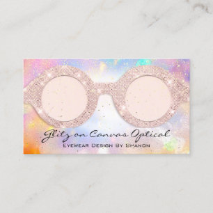 Tarjeta De Visita Otometrist Optometrist Eyeglasses Holograma