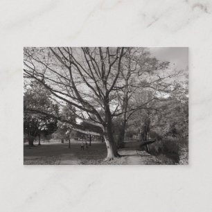 Tarjeta De Visita Otoño en el parque