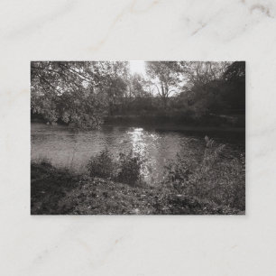 Tarjeta De Visita Otoño en el parque