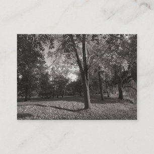 Tarjeta De Visita Otoño en el parque