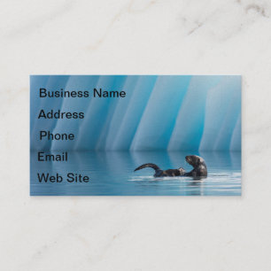 Tarjeta De Visita Otter marino lúdico