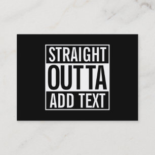 TARJETA DE VISITA OUTTA RECTOS… AÑADEN SU PERSONALIZABLE MEME DEL