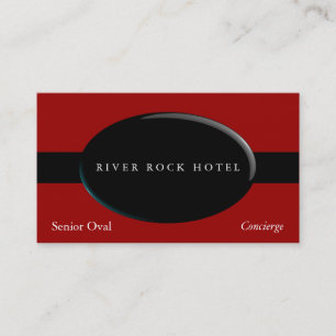 Tarjeta De Visita Oval Obsidian