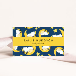 Tarjeta De Visita Oveja durmiente, niñera, cuidado diurno, cuidado i