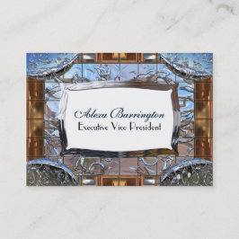 Tarjeta De Visita Overtynes 3,5" moderno elegante x 2,5"