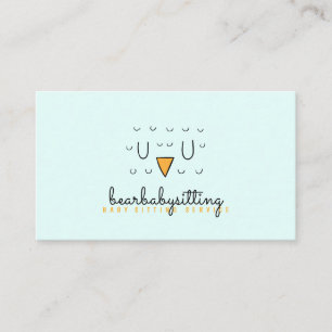 Tarjeta De Visita Owl Cute Bird Face Animal Baby Teacher
