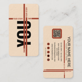 Tarjeta De Visita Own Your Story Shirt – Bold Motivational Quote