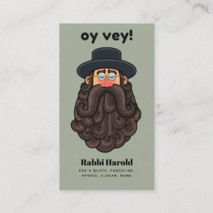 Tarjeta De Visita ¡OYE VEY! Gracioso RABBI Peronalizado