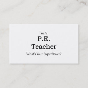 Tarjeta De Visita P.E. Profesor