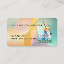 Tarjeta De Visita Padel Business Card - Vibrant Padel Style 2