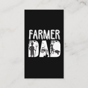 Tarjeta De Visita Padre agricultor Tractor de agricultura