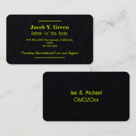 Tarjeta De Visita Padre de la novia