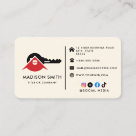 Tarjeta De Visita Página principal de la clave