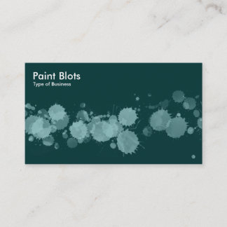 Tarjeta De Visita Paint Blogs - Dejar un verde azul en verde oscuro