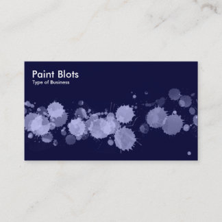 Tarjeta De Visita Paint Blots - Powder Blue en la Marina Dk