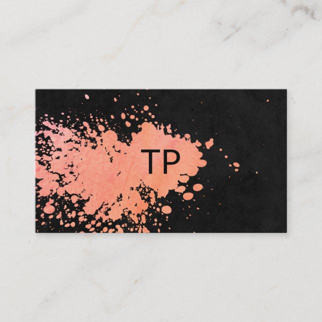 Tarjeta De Visita Paint Expressive (Anverso)