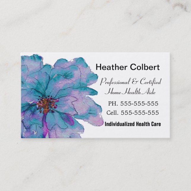 Tarjeta De Visita Paint Me Gracie Grande Caregiver Profesional (Anverso)