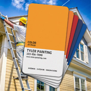 Tarjeta De Visita Paint Sample Painting Company