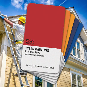Tarjeta De Visita Paint Sample Painting Company